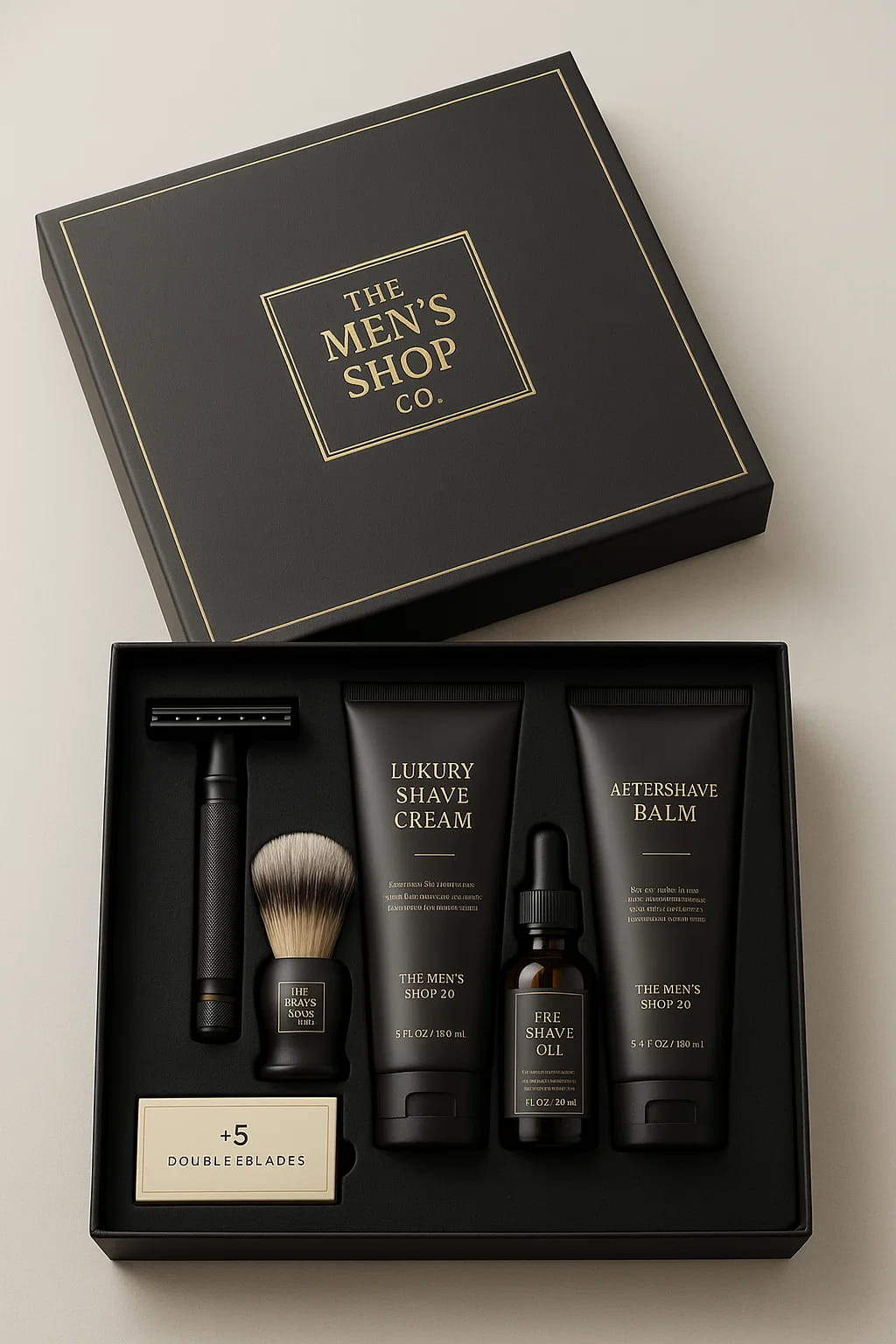 Shave Essentials Set | Razor, Brush, Cream, Oil & Balm — Shop Now