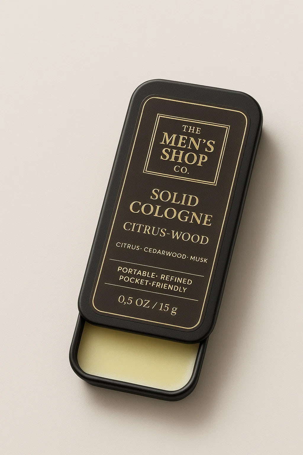 Solid Cologne — Citrus-Wood | Portable Freshness — Shop Now